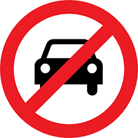 No car access