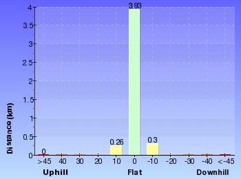 Altitude analysis for Bullock's Track via Muzzlewood Flat